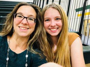 selfie at yc volleyball game